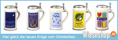 Bayerische Bierkrüge und Oktoberfestkrüge im Shop
